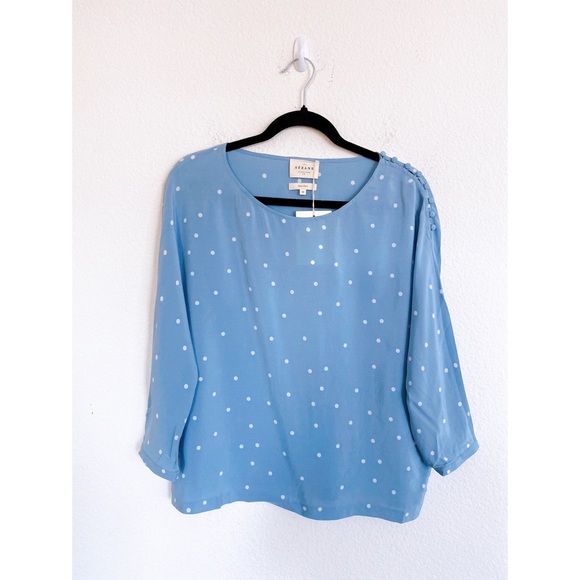 Sezane Emy 100% silk blouse - Picture 5 of 9